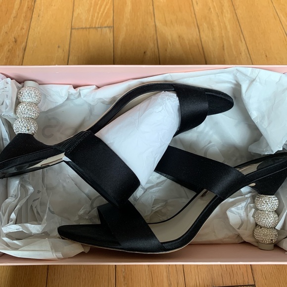 Sophia Webster Rosalind Crystal Mid Mule Sandals - Picture 3 of 3